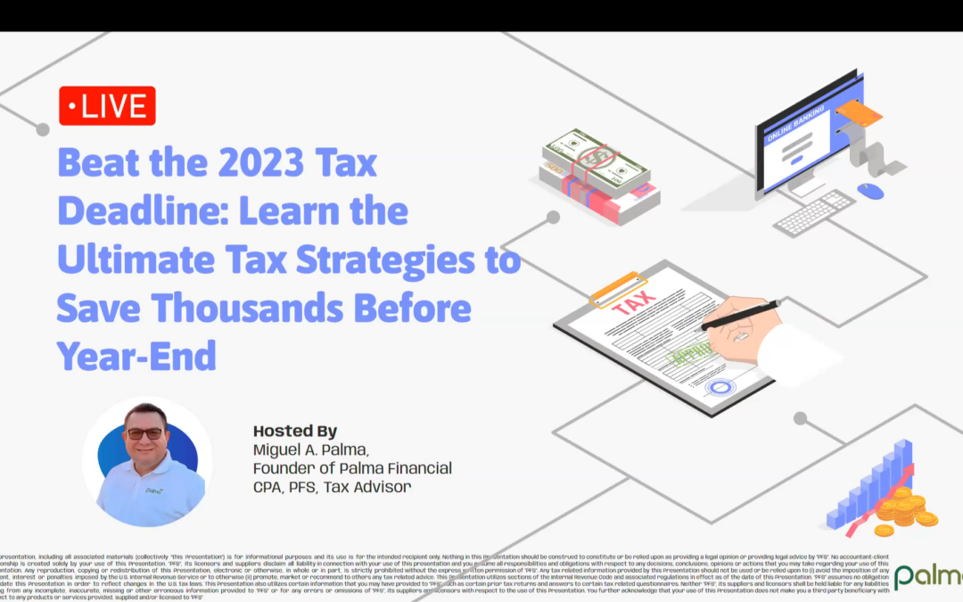 “Beat the 2023 Tax Deadline” Webinar Recording Inside + a Sneak Peek